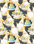 Wilmington Prints - Sweet Little Pleasures - Packed Gnomes, Black