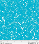 P & B Textiles - Sea Shore Collection - Splash Bright, Turquoise