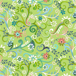 Quilting Treasures - Enchanted Garden - Garden Swirl, Green