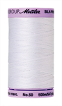 Mettler Thread - Silk-Finish 100% Cotton - 547 yds; 50 Wt. White