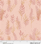 P & B Textiles - Desert Blooms - Tonal Leaf Stems, Light Pink