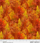 P & B Textiles - Autumn Retreat - Trees, Orange