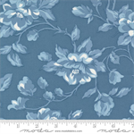 Moda - Shoreline - Large Cottage Floral, Medium Blue