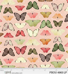 P & B Textiles - Petal Bouquet - Butterflies, Light Pink