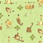 Susybee - Zoe The Giraffe - Tossed Giraffes, Lime