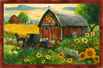 Northcott - Heartland Home - Barn Panel, 28^ Digital Panel, Multi