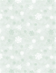 Wilmington Prints - Medley In Red - Snowflakes, Mint Green