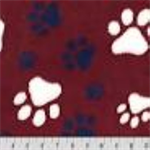 Shannon Fabrics - Luxe Cuddle - Pawsome, Merlot