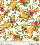 P & B Textiles - Christmas Chimes - Bells, White