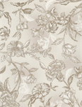 Timeless Treasures - Noir - Etched Viney Floral, Taupe