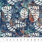 Northcott - Banyan Batiks - Dappled Leaves, Navy