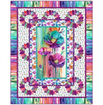 Northcott - Digital Quilt Top - Full Bloom featuring Dragonfly Dance by Northcot