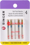 Singer - Universal Ball Point Yellow Band Needles - 4 pk, Size 90/14