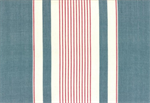 Moda Toweling - Pieces to Treasure  - Picnic Point, Blue/Red Stripe