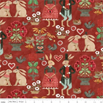 Riley Blake - Hop Hop Hooray - Main Print, Red