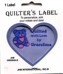 Quilter's Label - Quilted w/Love by Grandma