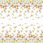 Susybee - Sweet Bees - Double Border Print, White