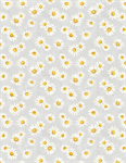 Wilmington Prints - Zest For Life - Daisy Toss, Gray