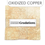 Northcott - Stonehenge Gradations Tiles - 42 - 10^ Tiles, Iodized Copper