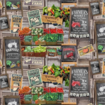 Print Concepts - Farmall - Farm To Table - Farmers Market, Multi