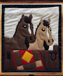 Quilt Wall Hanging Kit - Horses - Size: 10^ × 6^