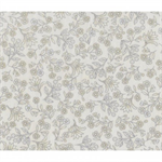 The Textile Pantry - Melba Metallic - Tonal Small Flowers, Cream