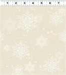 Clothworks - Snow Mountain - Snowflakes, Light Taupe