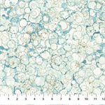 Northcott - Midas Touch - Bubble Texture, Blue/Sage