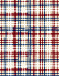 Wilmington Prints - Stars of Valor - Plaid, Cream