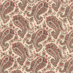 Timeless Treasures - Paris - Pink/Brown Paisleys, Cream