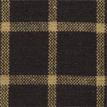 Dunroven House - Homespun - Window Pane, Black/Tan