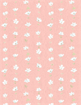 Wilmington Prints - Daisy Days - Floral Stripe, Pink/Cream