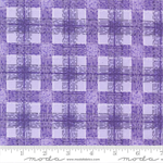 Moda - Pansy's Posies - Plaid, Lavender