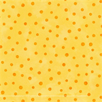 Quilting Treasures - Who Let the Hogs Out - Polka Dot, Soft Orange