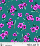 P & B Textiles - Tropic Gardens - Tropical Floral, Teal