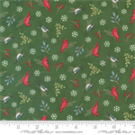 Moda - Woodland Winter - Winter Birds, Pine Green