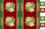 Northcott - Deck The Halls - 28^ Place Mat Panel - Multi/Red