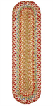 Braided Runner - Azalea, 11^ X 36^ (Oval)