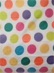 Polar Fleece - 60^ Fleece - Fun Dot, White