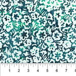 Northcott - Banyan Batiks - Watercolor Floral - Flowers, Teal