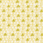 Robert Kaufman - Gustav Klimt - Metallic Gold Triangles, Ivory