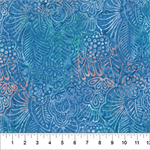 Northcott - Banyan Batiks - Dappled Leaves, Blue