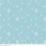 Riley Blake - Flannel - Northern Lights Flannel - Let It Snow, Sky