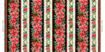 Studio E - Blooms Of The Holiday - Border Stripe, Black