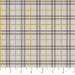 Figo Fabrics - Winter Dreams - Plaid, Taupe