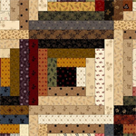 Marcus Fabrics - Pam's Cabin - Log Cabin Cheaters Quilt, Multi