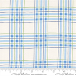 Moda - On Lake Time - Lakehouse Plaid, Cloud White