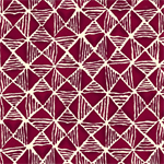 Quilting Treasures - Maya - Diamond Geometric, Garnet