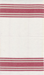 Moda - Enamoured Toweling - 18^ Hemmed Edge - Red Stripe, White