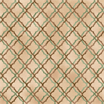 Quilting Treasures - Tranquility - Scroll Trellis, Tan